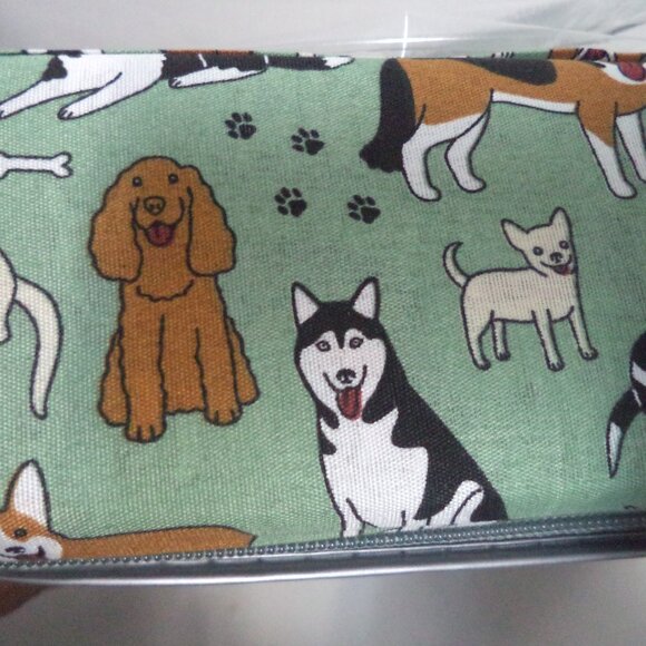 Ashley Copper Dog Puppy  4 piece Micro Fiber King sheet set green NEW NWT - Picture 3 of 7